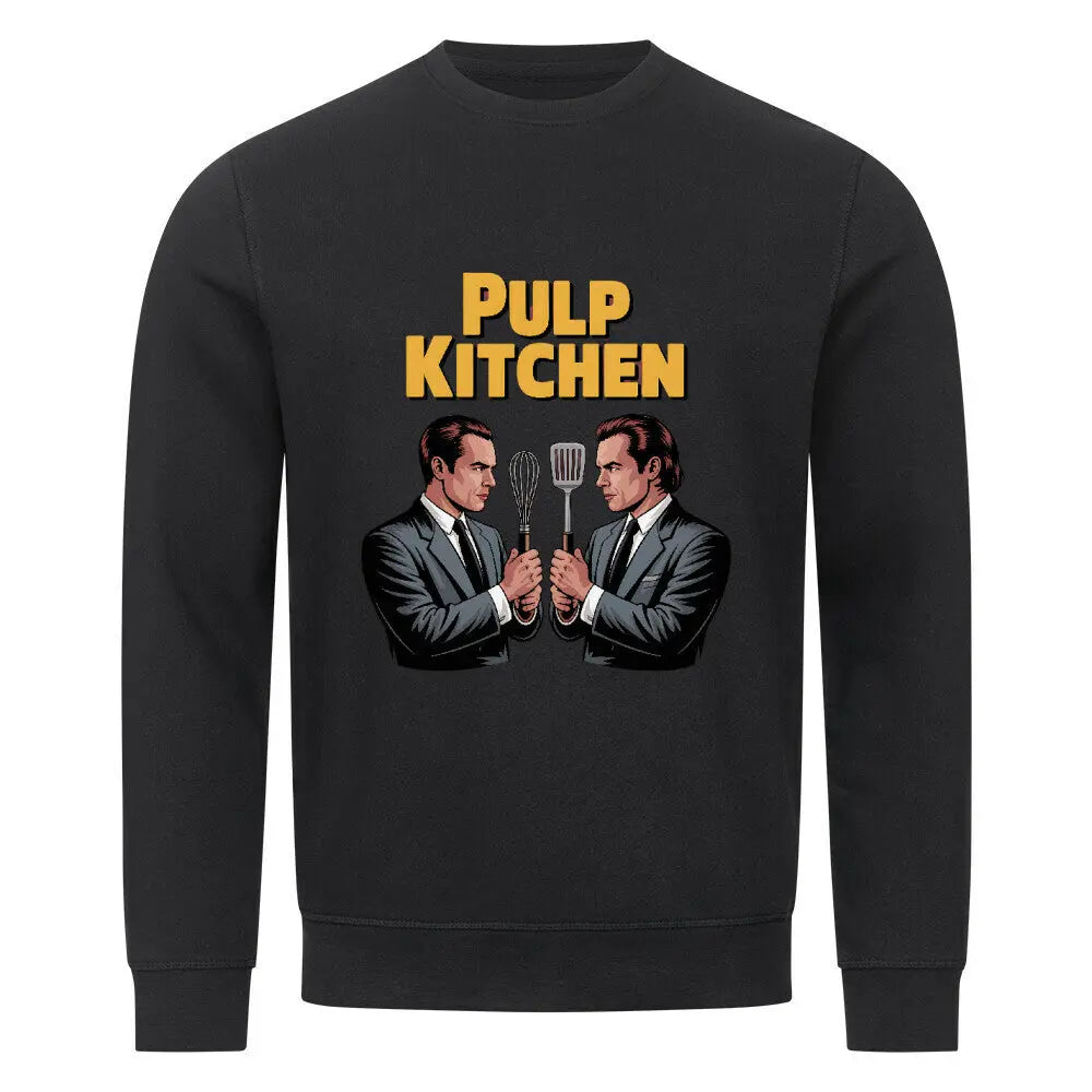 Pulp Kitchen – Premium Organic Sweatshirt – Motivdruck in Schwarz