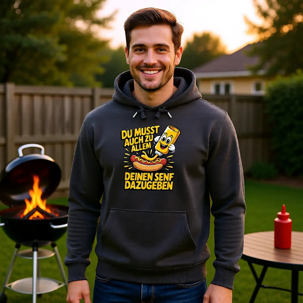 Deinen Senf dazugeben – Premium Hoodie – Meatware Produktfoto
