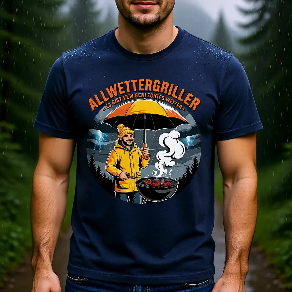 Allwettergriller – Premium T-Shirt – Meatware Produktfoto