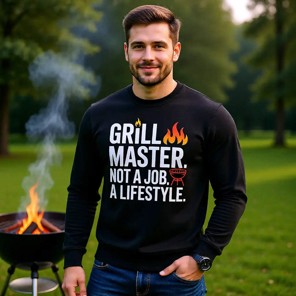 Grill Master. Not a Job. A Lifestyle. – Premium Sweatshirt – Meatware Produktfoto