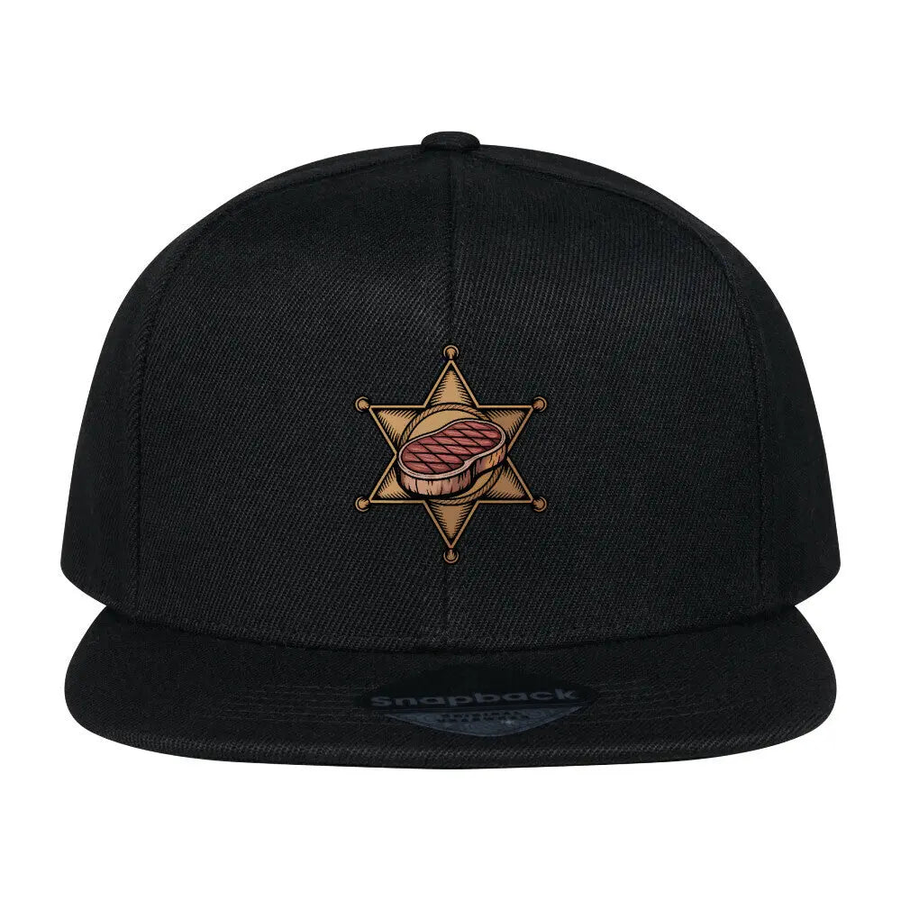 Steak Ranger Badge – Snapback Cap – Motivdruck in Schwarz