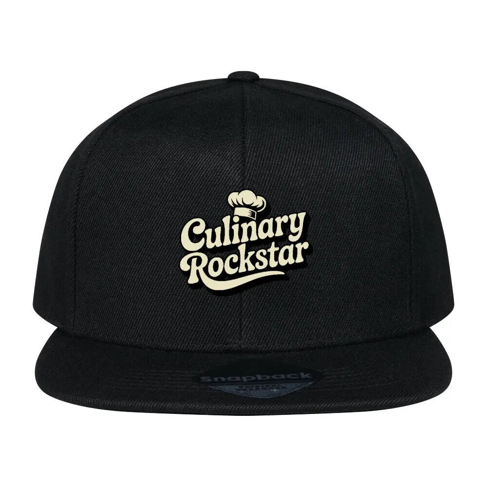 Culinary Rockstar – Snapback Cap – Motivdruck in Schwarz