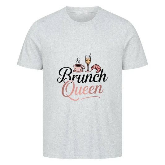 Brunch Queen - Premium T-Shirt – Motivdruck in Heather Grey