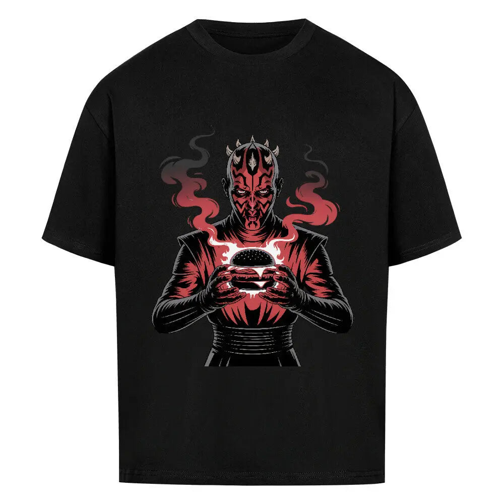 Darth Maul – The Dark Side of the Grill – Oversized Shirt – Motivdruck in Schwarz