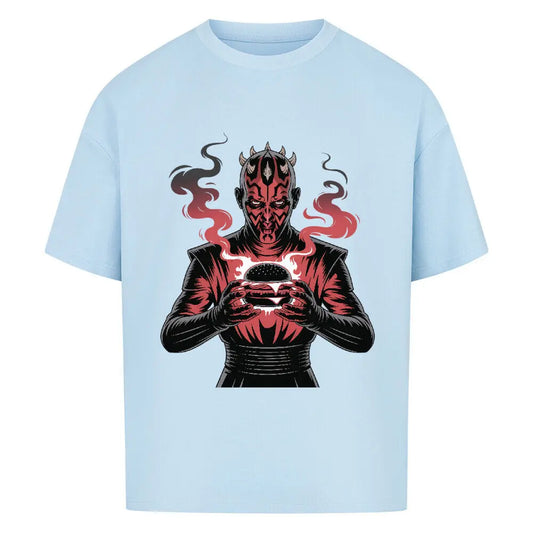 Darth Maul – The Dark Side of the Grill – Oversized Shirt – Motivdruck in Babyblau