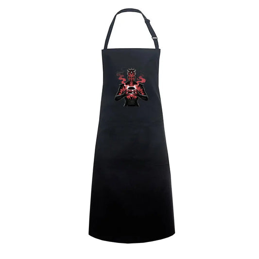 Darth Maul – The Dark Side of the Grill - Grillschürze – Motivdruck in Schwarz