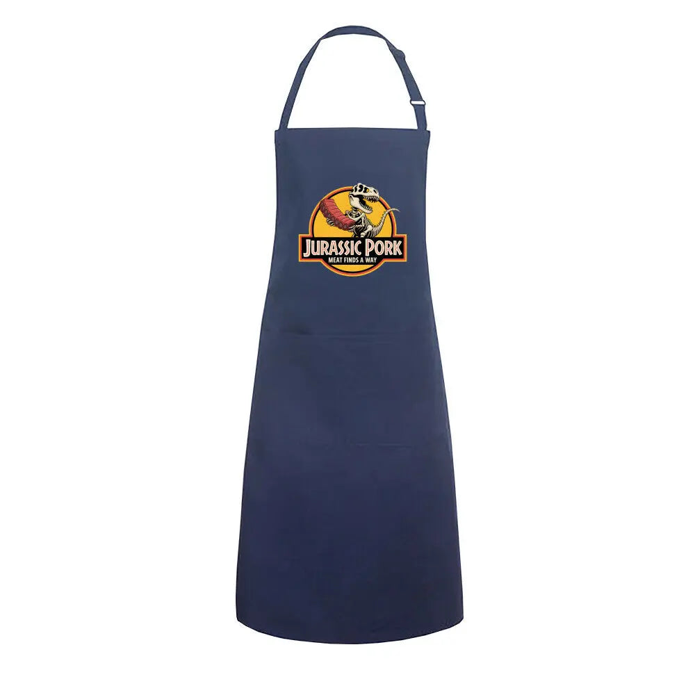 Jurassic Pork – Grillschürze für echte Fleisch-Fans – Motivdruck in Navy