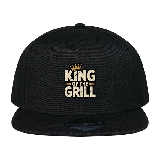 KING OF THE GRILL – Snapback Cap – Motivdruck in Schwarz