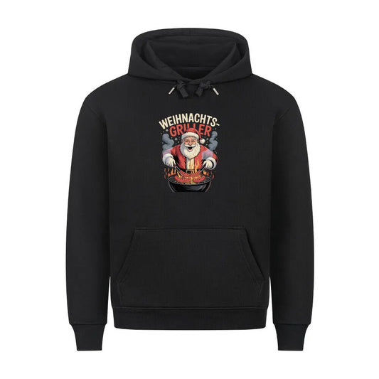 Weihnachts-Griller – Premium Hoodie – Motivdruck in Schwarz