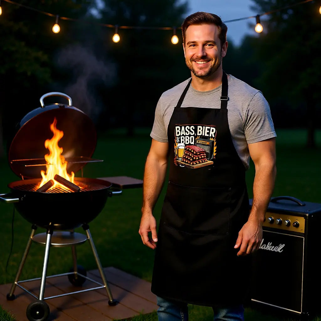 Bass, Bier & BBQ – Grillschürze – Meatware Produktfoto