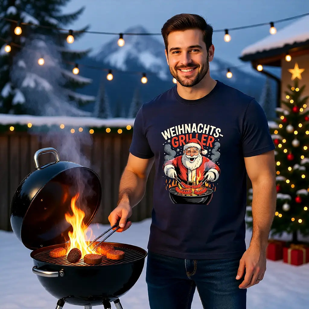 Weihnachts-Griller – Premium T-Shirt – Meatware Produktfoto