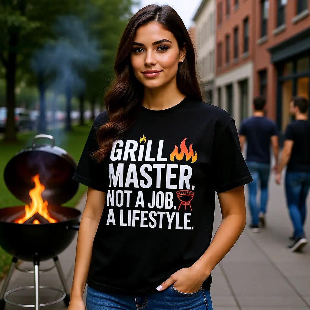 Grill Master. Not a Job. A Lifestyle. – Oversized Shirt – Meatware Produktfoto