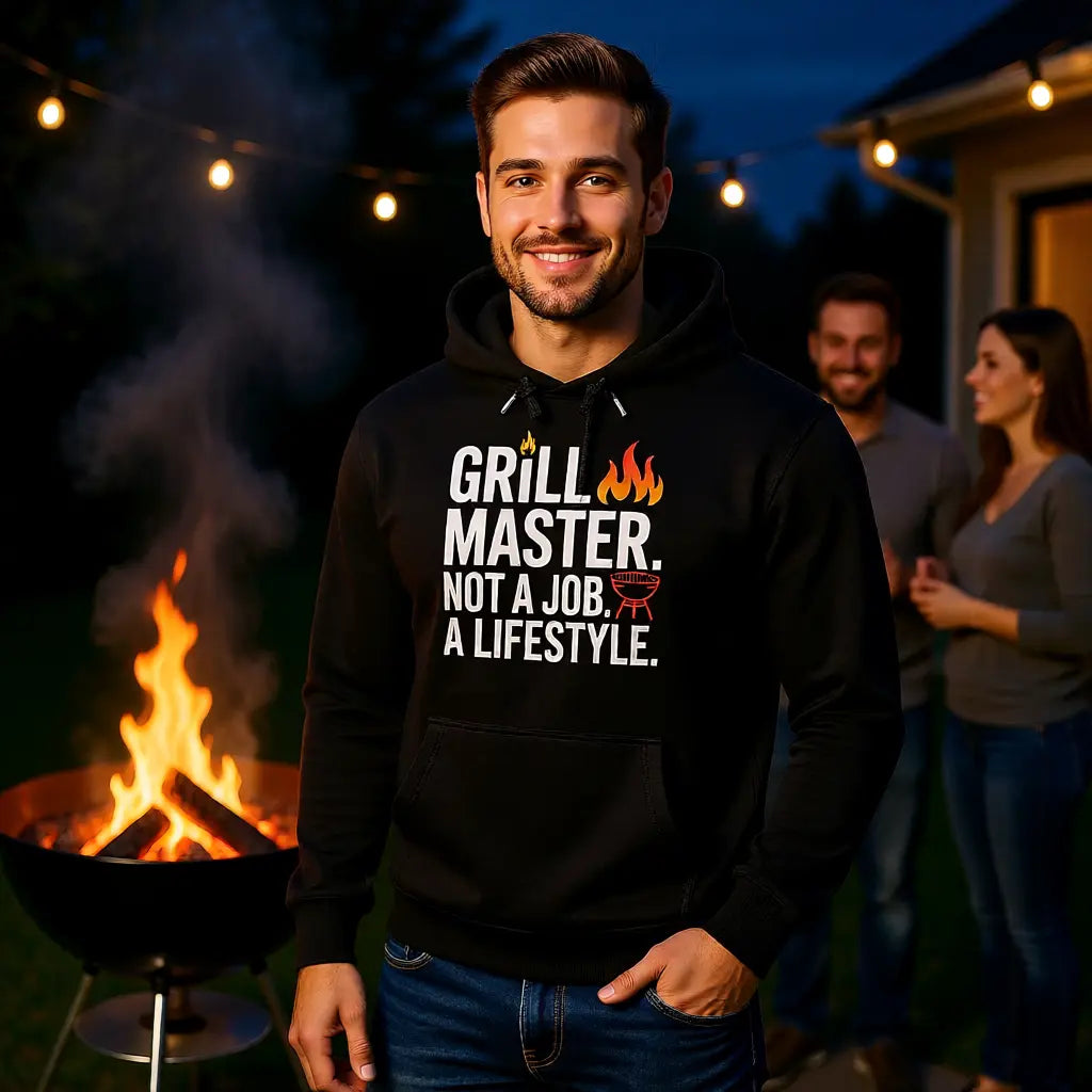 Grill Master. Not a Job. A Lifestyle. – Premium Hoodie – Meatware Produktfoto