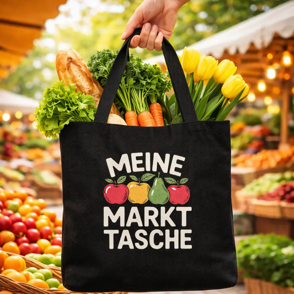 MEINE MARKTTASCHE – Jutebeutel – Meatware Produktfoto
