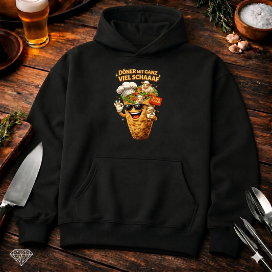 Döner mit ganz viel Schaaaf Oversized Hoodie – Heavyweight | Lustiger Kebab Style – Meatware Produktfoto