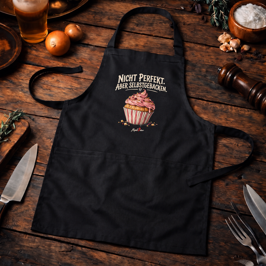 Nicht perfekt. Aber selbstgebacken. – Cupcake Backen Backschürze